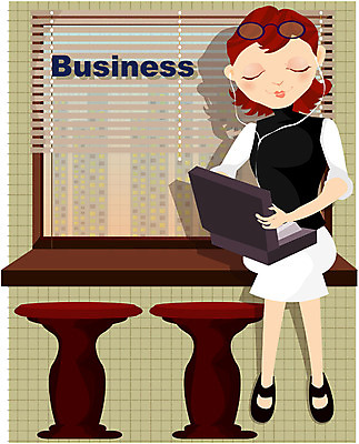 EPS 전신 여자 의자 일러스트 비즈니스 창문 탁자 한명 사람 앉기 20대 성인 노트북 사무실 업무 직장인 비즈니스우먼 창가 책상 여자만 여자한명만 성인여자만 청년만 청년여자만 성인한명만 청년여자한명만 성인여자한명만 성인만 국내일러스트 직업 1 가구 모션 청년 전자제품 작업 파일형식 벡터