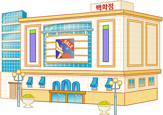 EPS 시설물 현대건축 건축 일러스트 빌딩 사람없음 건물 세일 도시 도심 쇼핑몰 백화점 상업시설 국내일러스트 건축물 상점 시설 상업 파일형식 벡터