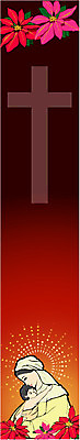 템플릿 배너템플릿 여자 남자 꽃 세로배너 기독교 종교 십자가 사람 두명 장미 믿음 마리아 아기예수 이미지템플릿 식물 배너 감정 세로 예수