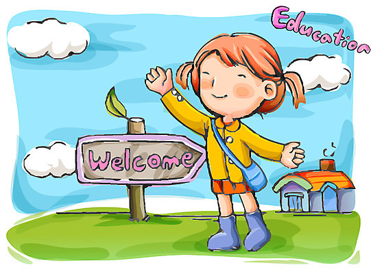 EPS 주간 영어 여자 어린이교육 교육 초등학생 어린이 일러스트 교과목 영어교육 한명 사람 소녀 야외 유치원 여자만 여자한명만 어린이만 소녀만 소녀한명만 국내일러스트 자연요소 문자 1 학생 파일형식 벡터