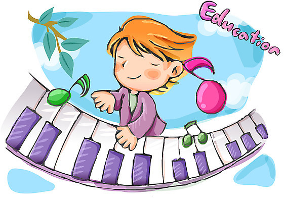 EPS 구름 여자 어린이교육 교육 남자 어린이 악기 음악 음표 일러스트 교과목 하늘 사람 소년 두명 건반 피아노 건반악기 음악교육 체육대회 어린이만 국내일러스트 자연요소 기호 문화예술 체육 대회 파일형식 벡터