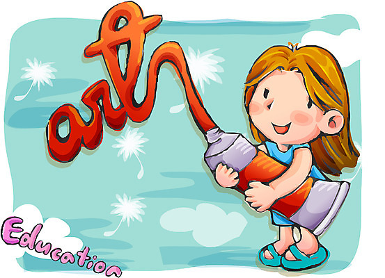 EPS 영어 여자 어린이교육 교육 초등학생 어린이 일러스트 교과목 미술 영어교육 한명 사람 소녀 물감 여자만 여자한명만 어린이만 소녀만 소녀한명만 국내일러스트 문자 1 학생 문화예술 미술도구 파일형식 벡터