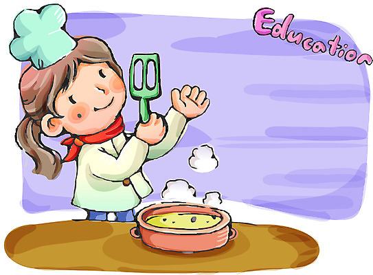 EPS 영어 여자 어린이교육 교육 초등학생 어린이 가사 일러스트 교과목 요리 영어교육 한명 사람 소녀 10대 요리사 여자만 여자한명만 소녀만 국내일러스트 직업 문자 1 학생 청소년 어린이만 파일형식 벡터