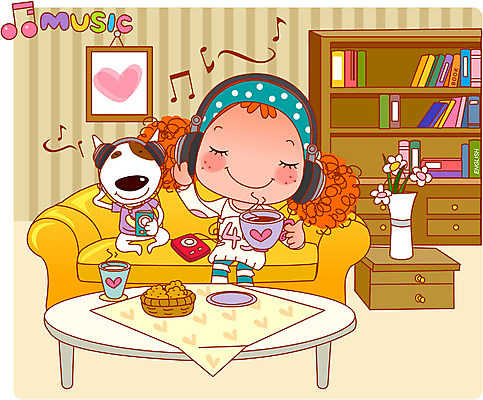 EPS 동물 라이프스타일 여자 꽃 행복 반려견 여유 커피 음료 음악 음식 가구 액자 거실 의자 일러스트 탁자 휴식 디저트 책장 주택 실내 한명 사람 앉기 20대 성인 취미 라이프 10대 책 반려동물 인테리어 소파 눈감음 꽃병 헤드셋 음악감상 개 강아지 편안함 즐거움 서랍장 협탁 보니 뭉이 여자만 여자한명만 안락 국내일러스트 일러캐릭터 식물 캐릭터 1 디자인 감정 음향기기 생활용품 컨셉 포유류 모션 청소년 문화예술 청년 내부 건물 생활 헤드폰 감상 감각 파일형식 벡터