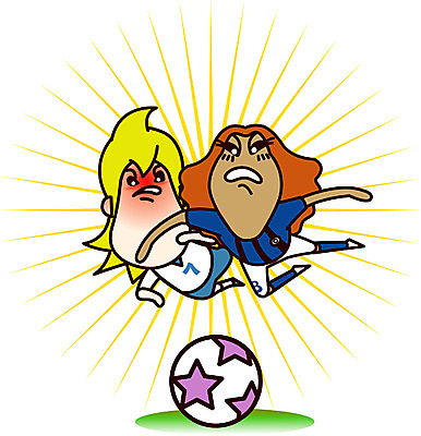 EPS 캐릭터 남자 스포츠 일러스트 홍보캐릭터 축구공 운동선수 사람 두명 레포츠 구기 축구 스포츠캐릭터 축구캐릭터 몸싸움 남자만 월드싸커 일러캐릭터 공 축구용품 레저 싸움 파일형식 벡터