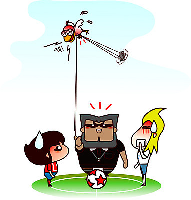 EPS 주간 캐릭터 남자 스포츠 일러스트 축구공 조류 운동선수 사람 경기 야외 세명 동전 경기장 심판 스포츠캐릭터 축구캐릭터 남자만 월드싸커 일러캐릭터 자연요소 동물 돈 공 축구용품 스포츠시설 파일형식 벡터