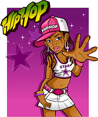 EPS 여자 별 일러스트 힙합 한명 사람 20대 성인 힙합걸 여자만 여자한명만 성인여자만 청년만 청년여자만 성인한명만 청년여자한명만 성인여자한명만 성인만 국내일러스트 자연요소 1 음악 청년 파일형식 벡터