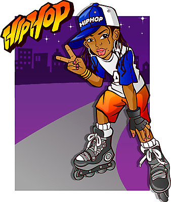 EPS 계절 여자 유니폼 일러스트 힙합 한명 사람 20대 성인 야외 여름 레포츠 롤러블레이드 야간 힙합걸 여자만 여자한명만 성인여자만 청년만 청년여자만 성인한명만 청년여자한명만 성인여자한명만 성인만 국내일러스트 자연요소 1 옷 음악 레저 청년 취미 파일형식 벡터