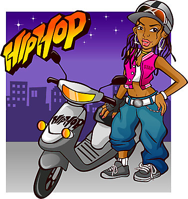 EPS 여자 일러스트 힙합 한명 사람 20대 성인 야외 오토바이 야간 힙합걸 여자만 여자한명만 성인여자만 청년만 청년여자만 성인한명만 청년여자한명만 성인여자한명만 성인만 국내일러스트 자연요소 1 음악 청년 바이크 파일형식 벡터