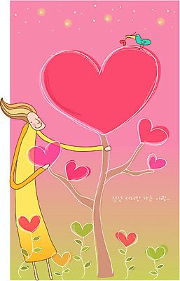 EPS 나무 캐릭터 여자 일러스트 상상 조류 요정 사랑 한명 사람 20대 성인 판타지 꿈 상상캐릭터 여자만 여자한명만 성인여자만 청년만 청년여자만 성인한명만 청년여자한명만 성인여자한명만 성인만 국내일러스트 일러캐릭터 식물 동물 1 감정 청년 파일형식 벡터