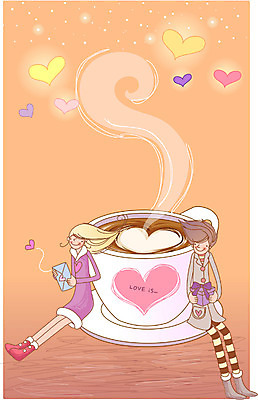 EPS 커플 여자 남자 감정 커피 데이트 일러스트 사랑 사람 두명 로맨틱 커피잔 연애 국내일러스트 음료 컨셉 관계 잔 파일형식 벡터