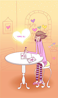 EPS 커플 여자 감정 일러스트 실내 사랑 한명 사람 20대 성인 로맨틱 러브레터 편지 연애 여자만 여자한명만 성인여자만 청년만 청년여자만 성인한명만 청년여자한명만 성인여자한명만 성인만 국내일러스트 1 컨셉 관계 청년 내부 파일형식 벡터