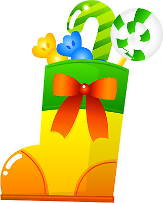 EPS 아이콘 기념일 크리스마스장식 크리스마스 크리스마스용품 양말 선물 사람없음 장식 오브젝트 2D아이콘 이벤트 용품 파일형식 벡터