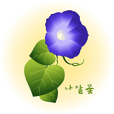 EPS 클립아트 식물 계절 꽃 컬러 백그라운드 꽃백그라운드 일러스트 여름꽃 자연 사람없음 여름 보라색 나팔꽃 국내일러스트 생태계 파일형식 벡터 여름_계절