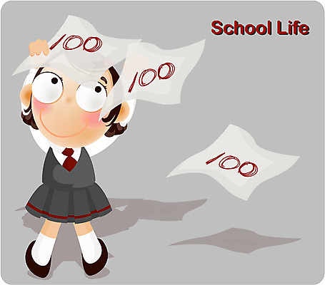 EPS 전신 캐릭터 학생 여자 교육 교복 일러스트 학교 청소년 교육캐릭터 한명 서기 사람 라이프 10대 스쿨라이프 시험 성적 시험지 만점 100점 여자만 여자한명만 십대만 십대여자만 십대여자한명만 일러캐릭터 1 라이프스타일 옷 모션 생활 점수 파일형식 벡터