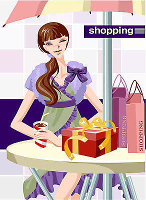 EPS 모델 우먼라이프 여자 패션 포즈 일러스트 탁자 선물 한명 사람 앉기 상반신 20대 성인 쇼핑 쇼핑백 파라솔 여자만 여자한명만 성인여자만 청년만 청년여자만 성인한명만 청년여자한명만 성인여자한명만 성인만 국내일러스트 1 라이프스타일 가구 가방 모션 청년 파일형식 벡터