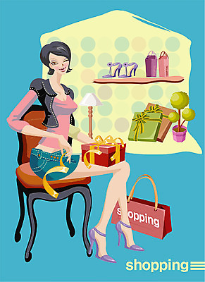 EPS 전신 모델 우먼라이프 여자 패션 포즈 의자 일러스트 실내 선물 한명 사람 앉기 20대 성인 쇼핑 쇼핑백 상점 여자만 여자한명만 성인여자만 청년만 청년여자만 성인한명만 청년여자한명만 성인여자한명만 성인만 국내일러스트 1 라이프스타일 가구 가방 모션 청년 내부 파일형식 벡터