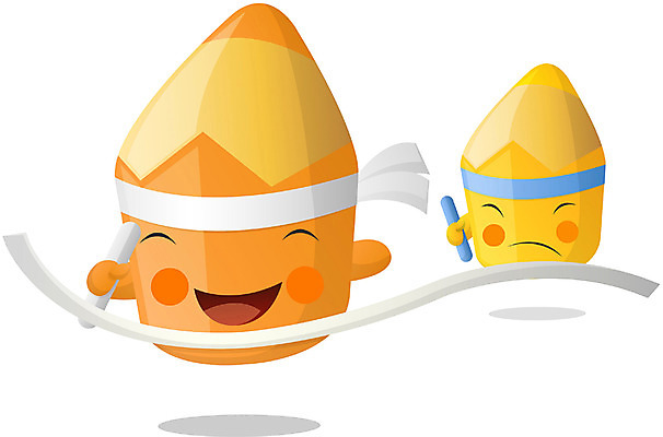 EPS 클립아트 캐릭터 교육 일러스트 홍보캐릭터 상상 문구용품 색연필 교육캐릭터 사람없음 달리기 필기구 연필 오브젝트 연필캐릭터 몽당연필 일러캐릭터 모션 학용품 파일형식 벡터