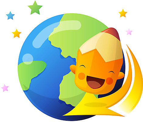 EPS 클립아트 캐릭터 교육 지구 일러스트 상상 문구용품 색연필 교육캐릭터 사람없음 필기구 연필 우주 오브젝트 연필캐릭터 인공물 일러캐릭터 학용품 파일형식 벡터