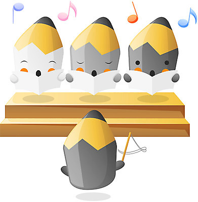 EPS 클립아트 캐릭터 교육 음악 일러스트 교과목 상상 문구용품 색연필 교육캐릭터 사람없음 필기구 연필 오브젝트 음악교육 연필캐릭터 합창 합창단 일러캐릭터 노래 문화예술 학용품 그룹 파일형식 벡터