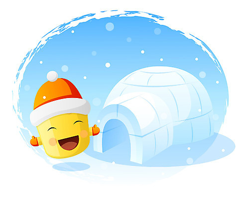 EPS 주간 클립아트 캐릭터 계절 교육 외국문화 겨울 일러스트 상상 문구용품 색연필 교육캐릭터 사람없음 야외 필기구 연필 극지방 북극 오브젝트 연필캐릭터 이글루 얼음집 일러캐릭터 자연요소 문화 학용품 주택 지역 파일형식 벡터