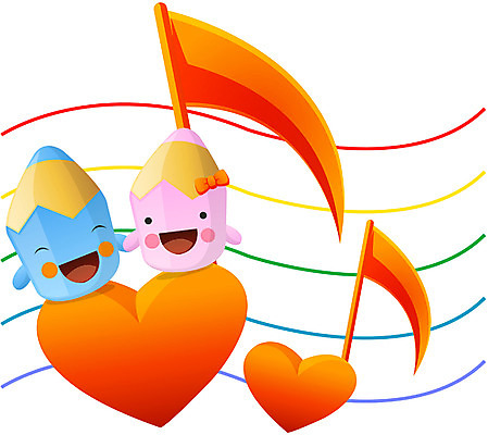 EPS 클립아트 캐릭터 교육 음악 음표 일러스트 교과목 상상 문구용품 색연필 교육캐릭터 사랑 사람없음 필기구 연필 오브젝트 음악교육 연필캐릭터 뮤직데이 일러캐릭터 기호 기념일 감정 문화예술 학용품 파일형식 벡터