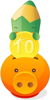 EPS 클립아트 캐릭터 교육 일러스트 상상 문구용품 색연필 교육캐릭터 사람없음 필기구 연필 동전 돼지저금통 저금통 오브젝트 연필캐릭터 십원 금융의날 일러캐릭터 돈 학용품 저축 파일형식 벡터 법정기념일