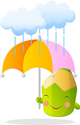 EPS 클립아트 캐릭터 교육 일러스트 우산 상상 날씨 문구용품 색연필 교육캐릭터 사람없음 필기구 연필 비 오브젝트 연필캐릭터 소서 날씨캐릭터 일러캐릭터 자연요소 학용품 여름 절기 파일형식 벡터