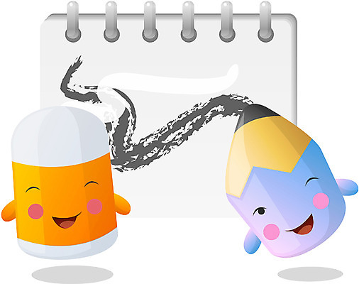 EPS 클립아트 캐릭터 교육 일러스트 홍보캐릭터 상상 문구용품 색연필 교육캐릭터 사람없음 필기구 연필 다이어리 공책 메모지 오브젝트 지우개 연필캐릭터 일러캐릭터 학용품 사무용품 파일형식 벡터