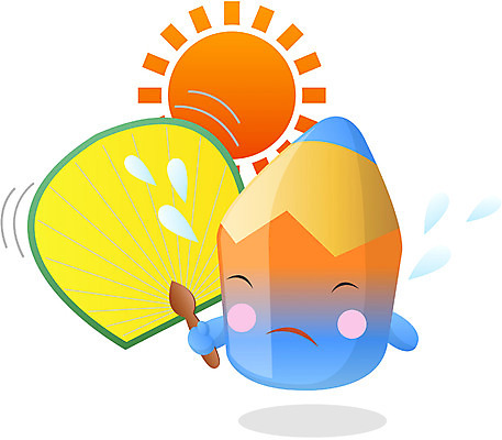 EPS 클립아트 캐릭터 교육 일러스트 상상 자연 문구용품 색연필 교육캐릭터 사람없음 여름 필기구 연필 부채 더위 오브젝트 연필캐릭터 소서 일러캐릭터 계절 날씨 학용품 절기 생태계 파일형식 벡터