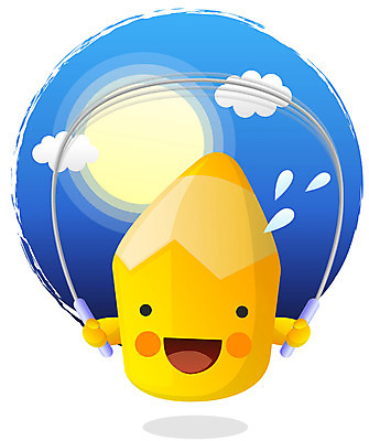 EPS 주간 클립아트 캐릭터 교육 일러스트 상상 문구용품 색연필 교육캐릭터 사람없음 야외 달리기 운동 필기구 연필 점프 달 오브젝트 줄넘기 연필캐릭터 일러캐릭터 자연요소 모션 학용품 건강 파일형식 벡터