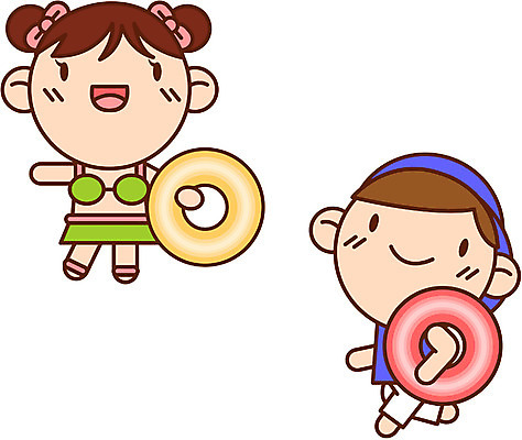 EPS 전신 캐릭터 계절 여자 남자 수영복 어린이 여행 일러스트 물놀이 휴가 서기 사람 소녀 소년 두명 여름 여름휴가 바캉스 튜브 어린이만 일러캐릭터 옷 모션 놀이 파일형식 벡터 여름_계절