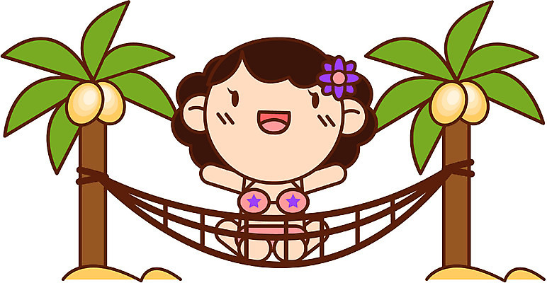 EPS 전신 캐릭터 계절 여자 수영복 어린이 여행 일러스트 청소년 휴가 청소년캐릭터 한명 사람 소녀 10대 여름 여름휴가 바캉스 야자수 해먹 여자만 여자한명만 십대만 십대여자만 십대여자한명만 일러캐릭터 나무 1 옷 인물캐릭터 침대 파일형식 벡터 여름_계절