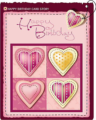 EPS 템플릿 백그라운드 카드템플릿 문구용품 발렌타인데이 사랑 사람없음 하트 축하 생일 생일카드 이미지템플릿 카드프레임 모양 기념일 감정 컨셉 데이이벤트 카드_감사 프레임 오브젝트 파일형식 벡터