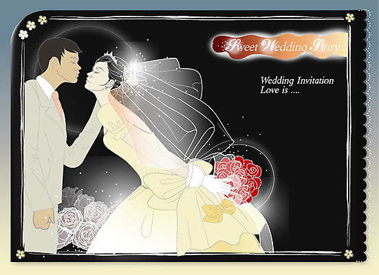 EPS 템플릿 커플 드레스 여자 남자 신부 부케 웨딩드레스 신랑 결혼 카드템플릿 키스 면사포 서기 사람 정장 턱시도 상반신 성인 두명 로맨틱 청첩장 성인만 이미지템플릿 카드프레임 옷 꽃다발 컨셉 관계 모션 카드_감사 프레임 이벤트 애정표현 결혼소품 파일형식 벡터