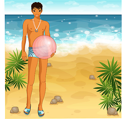 EPS 주간 전신 계절 남자 수영복 모래 바다 여행 일러스트 공 하늘 휴가 한명 서기 사람 20대 성인 해변 야외 여름 여름휴가 바캉스 모래사장 선글라스 선탠 비치볼 대서 남자만 남자한명만 성인남자만 청년만 청년남자만 청년남자한명만 성인한명만 성인남자한명만 성인만 국내일러스트 자연요소 1 옷 안경 모션 바캉스용품 청년 절기 파일형식 벡터 여름_계절