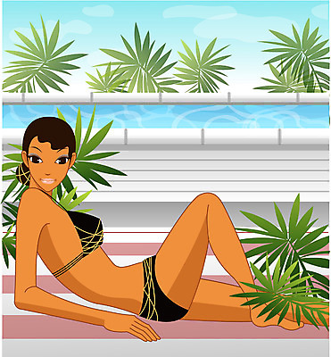 EPS 주간 계절 여자 수영복 바다 여행 일러스트 휴가 수영장 한명 사람 앉기 상반신 20대 성인 해변 야외 여름 여름휴가 바캉스 비키니 선탠 대서 여자만 여자한명만 성인여자만 청년만 청년여자만 성인한명만 청년여자한명만 성인여자한명만 성인만 국내일러스트 자연요소 1 옷 모션 청년 절기 파일형식 벡터 여름_계절