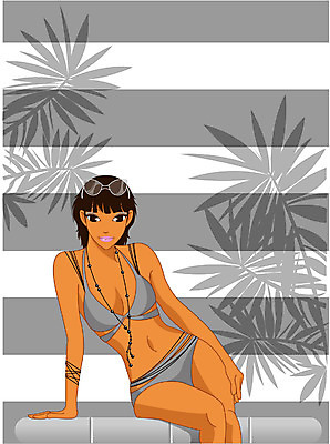 EPS 계절 여자 수영복 여행 일러스트 휴가 한명 사람 앉기 상반신 20대 성인 여름 여름휴가 바캉스 비키니 선글라스 단발머리 선탠 대서 여자만 여자한명만 성인여자만 청년만 청년여자만 성인한명만 청년여자한명만 성인여자한명만 성인만 국내일러스트 1 헤어스타일 옷 안경 모션 청년 절기 파일형식 벡터 여름_계절