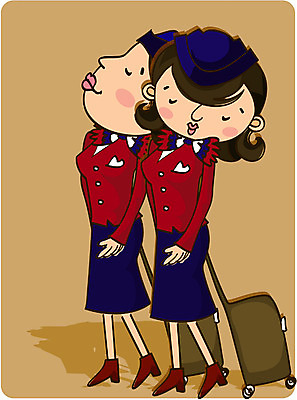 EPS 전신 직업 여자 일러스트 직업캐릭터 서기 사람 성인 두명 여행가방 승무원 여자만 성인여자만 성인만 일러캐릭터 캐릭터 가방 모션 파일형식 벡터