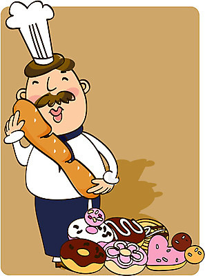 EPS 전신 직업 남자 40대 중년 50대 일러스트 직업캐릭터 한명 서기 사람 성인 주방장 요리사 도넛 바게트 제빵 제빵사 남자만 남자한명만 성인남자만 성인한명만 성인남자한명만 중년만 중년남자만 중년남자한명만 성인만 일러캐릭터 캐릭터 1 빵 모션 디저트 제과제빵 파일형식 벡터