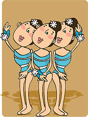 EPS 전신 직업 여자 스포츠 일러스트 운동선수 직업캐릭터 서기 사람 성인 세명 운동 체조선수 리듬체조 체조 여자만 성인여자만 성인만 일러캐릭터 캐릭터 모션 건강 파일형식 벡터