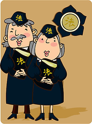 EPS 전신 직업 여자 남자 일러스트 직업캐릭터 서기 사람 성인 두명 판사 법 재판 법관 판결 법원 제헌절 성인만 일러캐릭터 캐릭터 모션 법률가 국경일 파일형식 벡터