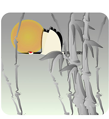 EPS 나무 동물 척추동물 전통 계절 명절 백그라운드 일러스트 조류 새해 한국 풍경 사람없음 설날 학 보름달 달 대나무 국내일러스트 자연요소 식물 기념일 아시아 파일형식 벡터