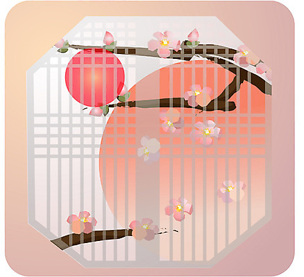 EPS 나무 전통 문양 시설물 계절 명절 현대건축 건축 꽃 백그라운드 일러스트 도안 새해 한국 풍경 사람없음 설날 태양 전통문양 건축부분 문살 국내일러스트 자연요소 식물 건축물 기념일 아시아 파일형식 벡터