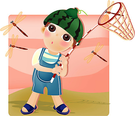 EPS 전신 계절 교육 남자 어린이 일러스트 청소년 여름음식 수박 한명 서기 사람 소년 야외 10대 여름 여름휴가 바캉스 잠자리 고추잠자리 채집망 남자만 남자한명만 십대만 십대남자만 십대남자한명만 제철음식 제철과일 국내일러스트 1 음식 곤충 과일 모션 휴가 제철 파일형식 벡터 여름_계절