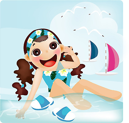 EPS 주간 전신 구름 계절 여자 수영복 어린이 바다 여행 일러스트 청소년 갈매기 휴가 한명 사람 앉기 소녀 해변 야외 10대 여름 여름휴가 바캉스 선박 여자만 여자한명만 십대만 십대여자만 십대여자한명만 국내일러스트 자연요소 1 옷 수상교통 모션 조류 파일형식 벡터 여름_계절