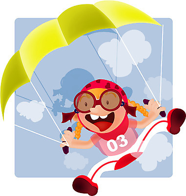 EPS 전신 여자 어린이 일러스트 레저 한명 사람 소녀 20대 성인 여름 레포츠 금발 떨어짐 낙하산 패러글라이딩 여자만 여자한명만 국내일러스트 1 헤어스타일 계절 스포츠 컨셉 청년 파일형식 벡터