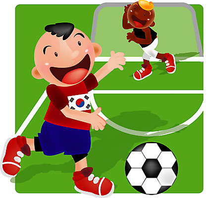 EPS 서양인 남자 어린이 스포츠 흑인 올림픽 유니폼 일러스트 축구공 축구선수 운동선수 사람 소년 두명 금발 구기 축구 운동장 축구장 남자만 어린이만 소년만 월드싸커 국내일러스트 외국인 헤어스타일 옷 공 축구용품 스포츠시설 공간 파일형식 벡터