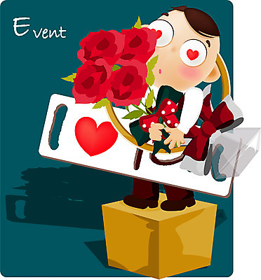 EPS 남자 꽃 어린이 꽃다발 일러스트 선물 사랑 한명 사람 이벤트 소년 20대 성인 장미 팻말 반지 남자만 남자한명만 국내일러스트 식물 1 감정 장신구 프레임 청년 파일형식 벡터