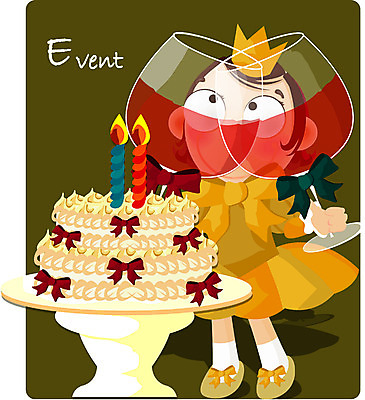 EPS 전신 캐릭터 여자 어린이 일러스트 촛불 한명 서기 사람 소녀 이벤트 20대 성인 파티 케이크 와인 주스 축하 생일 이벤트캐릭터 여자만 여자한명만 일러캐릭터 1 기념일 음료 컨셉 초 모션 디저트 주류 청년 파일형식 벡터